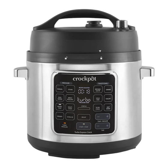 Crockpot Turbo Express CSC062 Instruction Manual