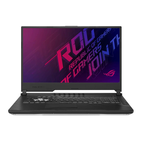 Asus ROG Strix G531GT-AL041T E-Manual