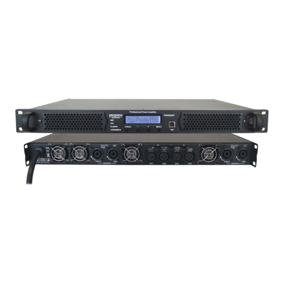 PROPHON P4350DSP Quick Manual