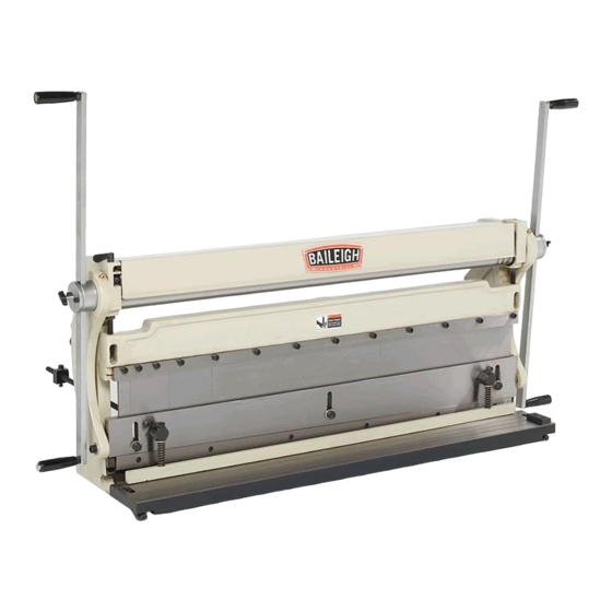 Baileigh Industrial 3-IN-1 Operator's Manual
