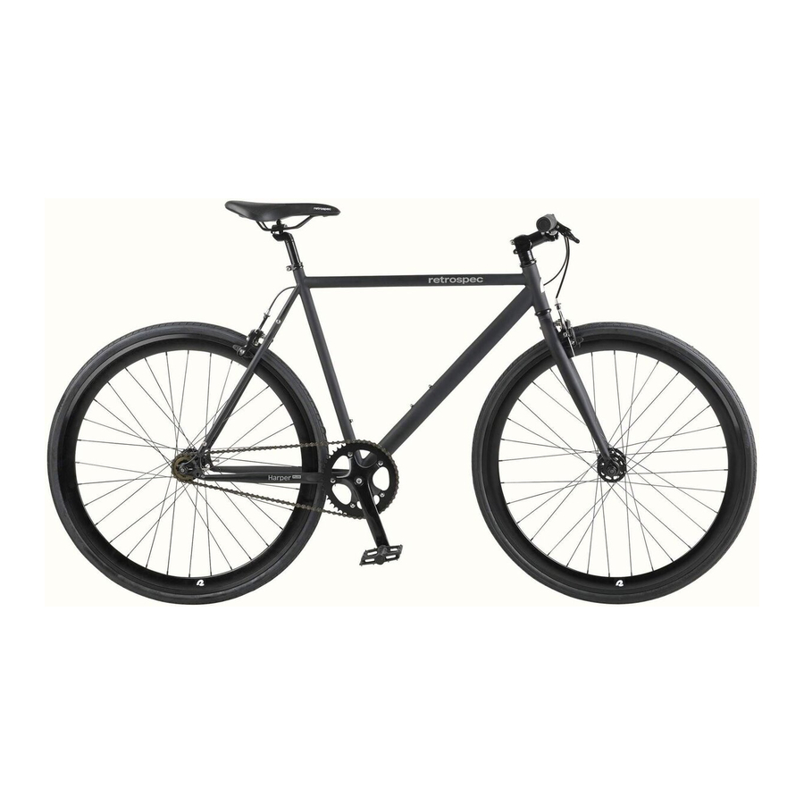 Retrospec Harper Plus, Harper 7 Plus - Bike Manual