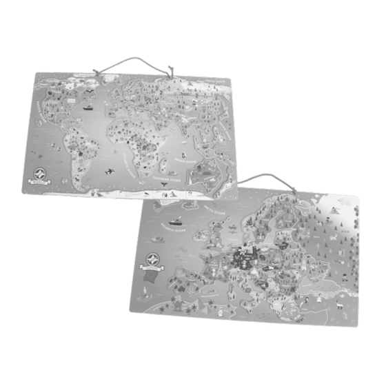PLAYTIVE WORLD MAP PUZZLE Instructions For Use Manual