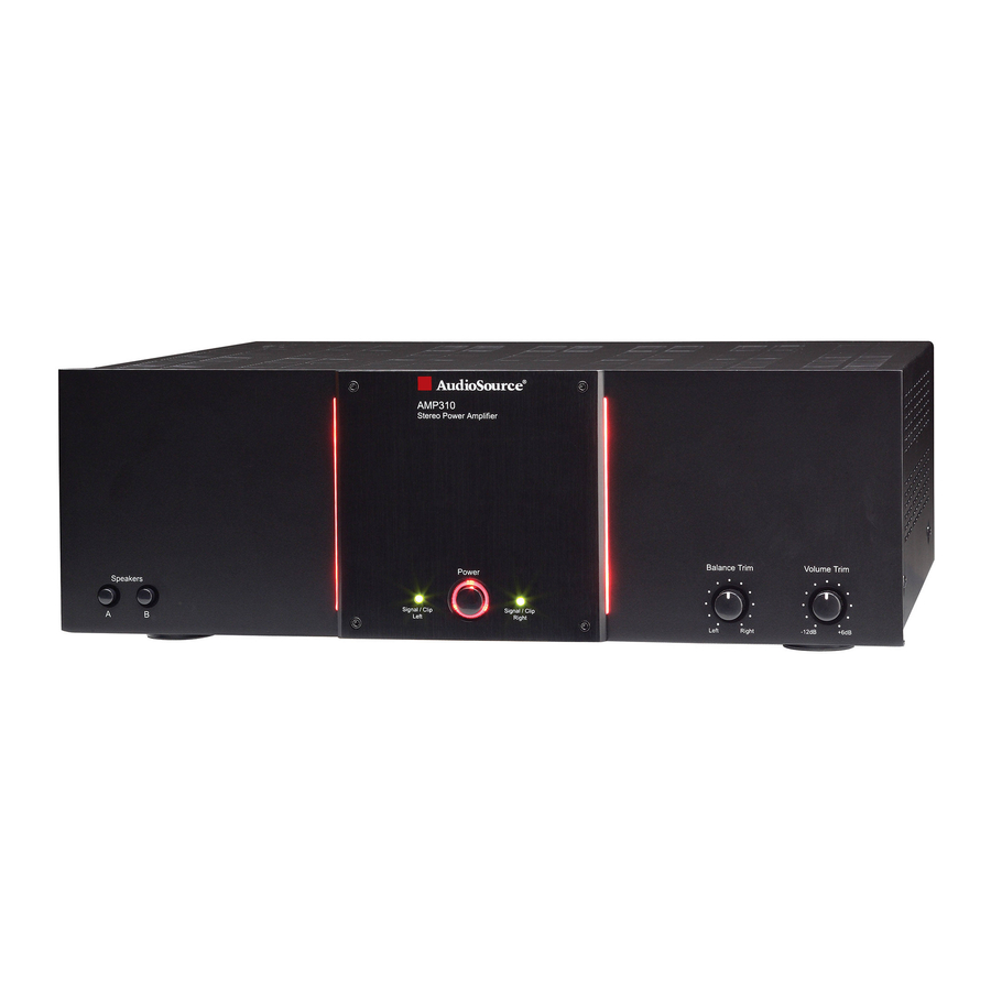 AudioSource AMP210 / AMP310 Owner's Manual