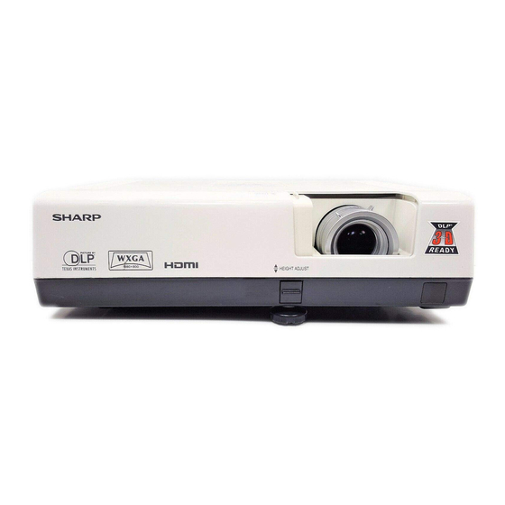Sharp Notevision PG-D2870W Operation Manual
