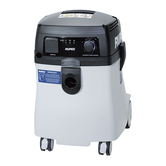 Rupes S145EL Start-Up, Operating And Maintenance Instructions