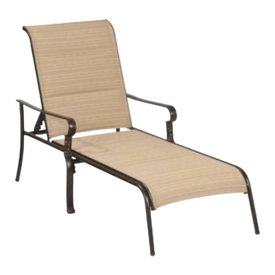 HAMPTON BAY BELLEVILLE CHAISE FLS80132 Use And Care Manual