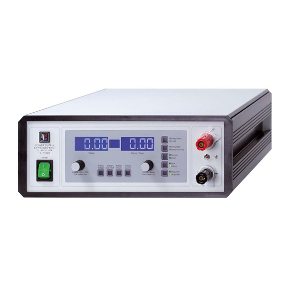 Elektro-Automatik PS 8000 DT Instructions Manual