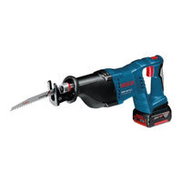 Bosch GSA 18 V-LI Professional Original Instructions Manual