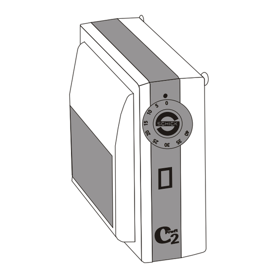 Schick C2 - Profi Operating Instructions Manual
