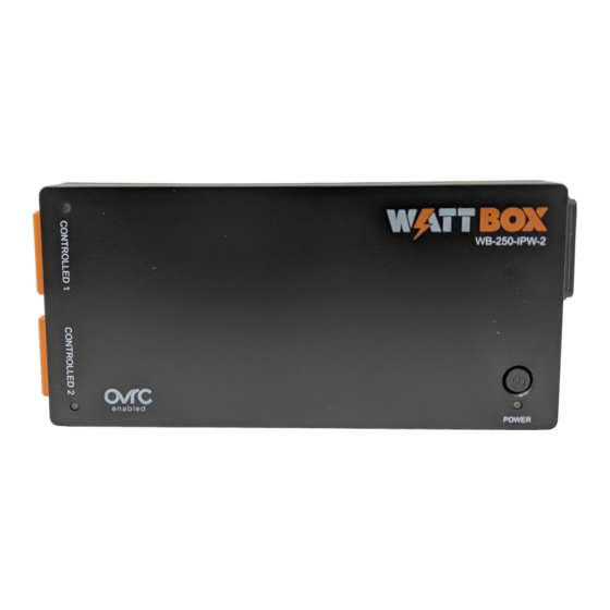 WattBox WB-250-IPW-2 Manuals