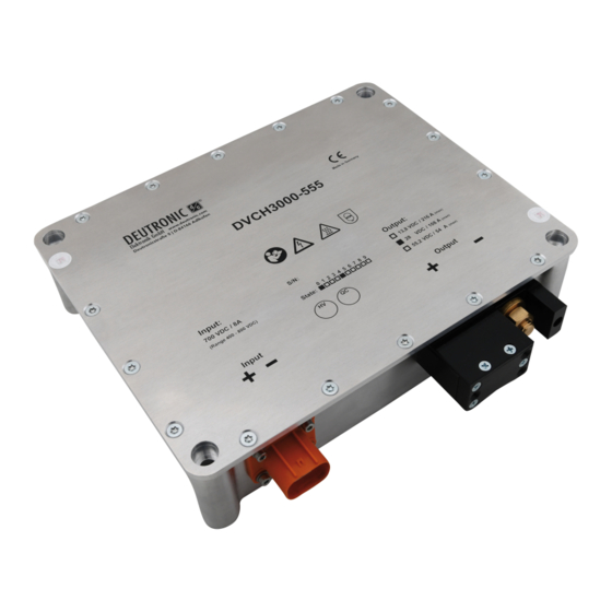 EDWANZ group Deutronic DVC Series Installation And Safety Instructions