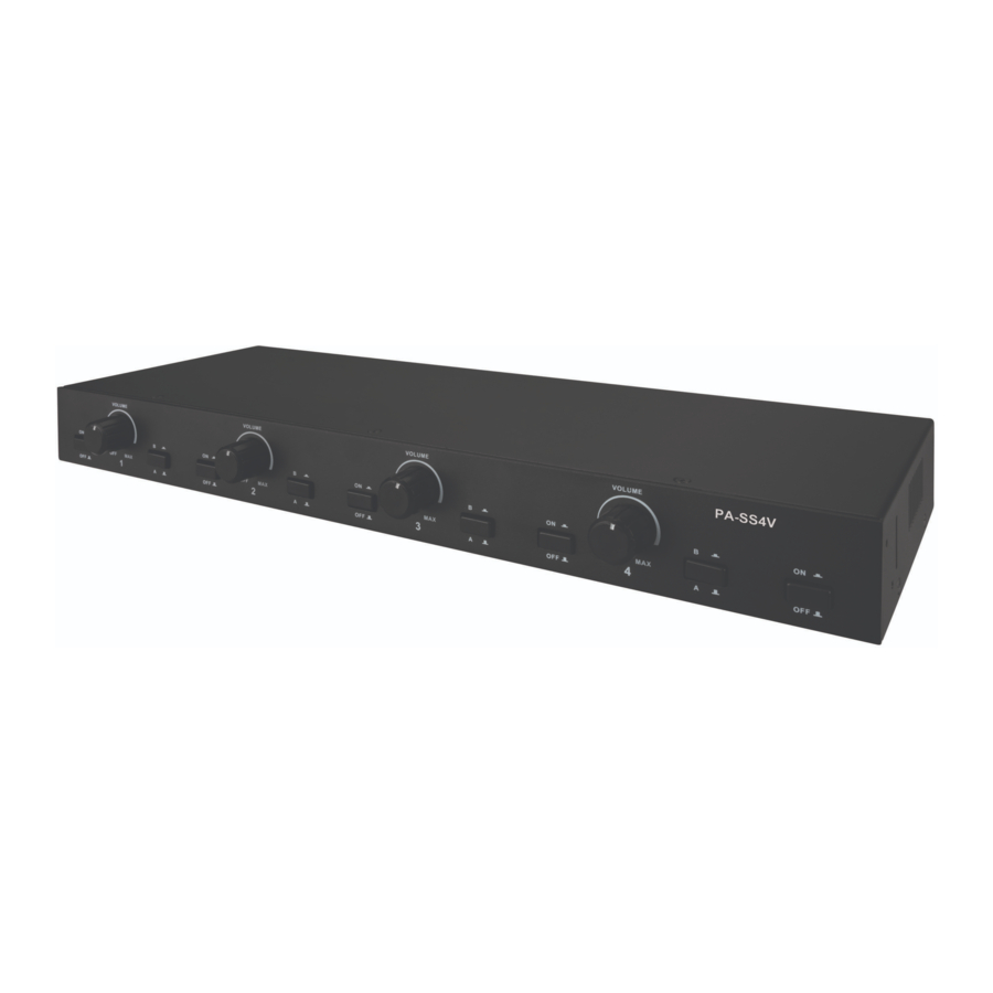 PulseAudio PA-SS4V User Manual