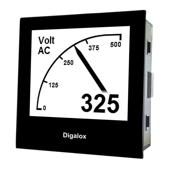 TDE Instruments Digalox DPM72-AV Instruction Manual