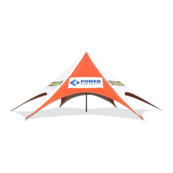 Extreme marquees 16m SINGLE POLE STAR SHADE Installation Instructions Manual