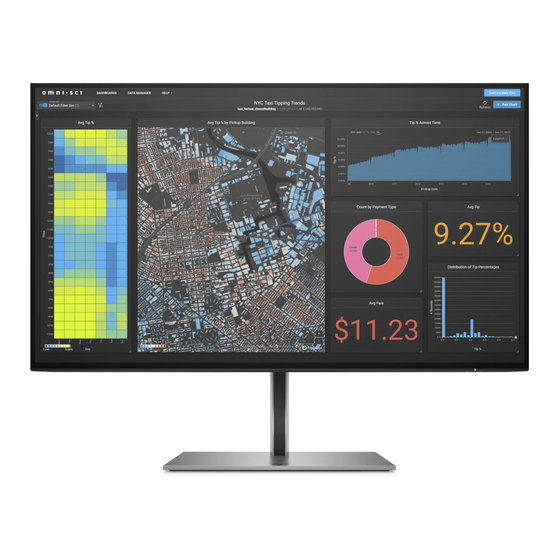 User Manuals: HP Z24f G3 LCD Monitor