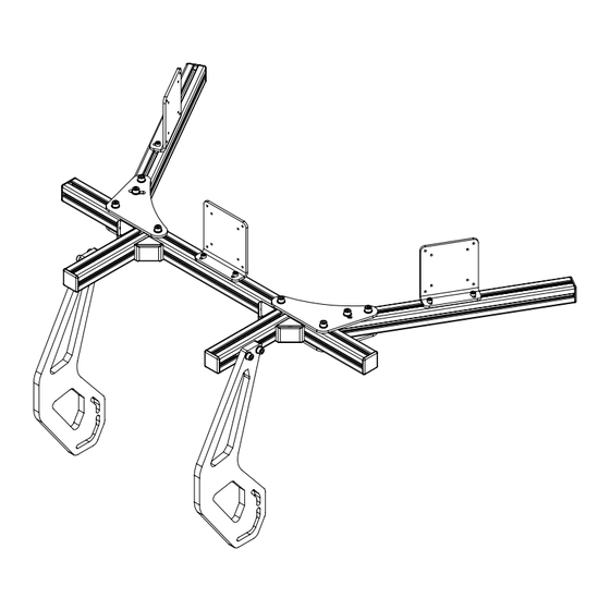 Sim-Lab INTEGRATED MONITOR MOUNT TRIPLE VESA 75/100 Instruction Manual