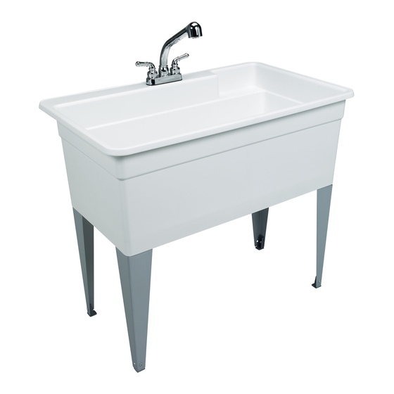 Mustee BIGTUB UTILATUB 28CF Installation Instructions