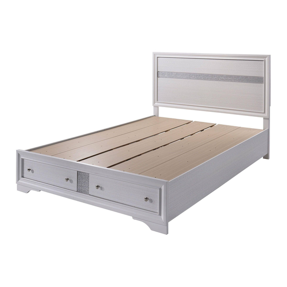 User Manuals: Furniture of America CM7552EK Storage Bed