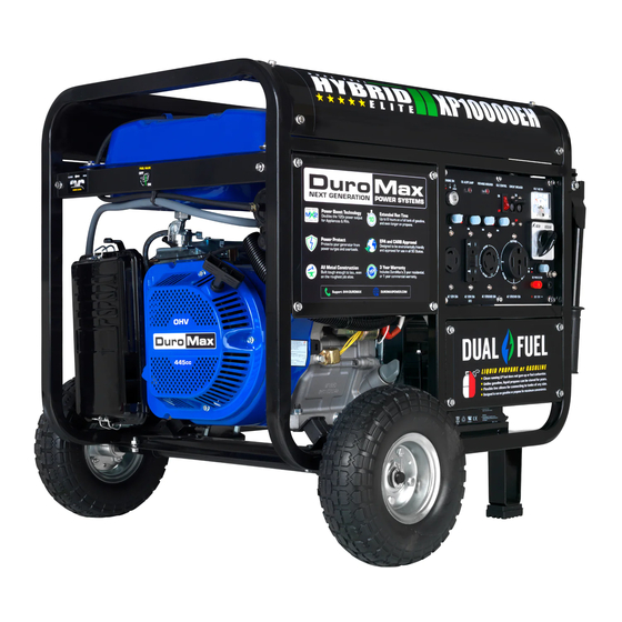 DUROMAX DUAL FUEL XP10000EH Service Manual