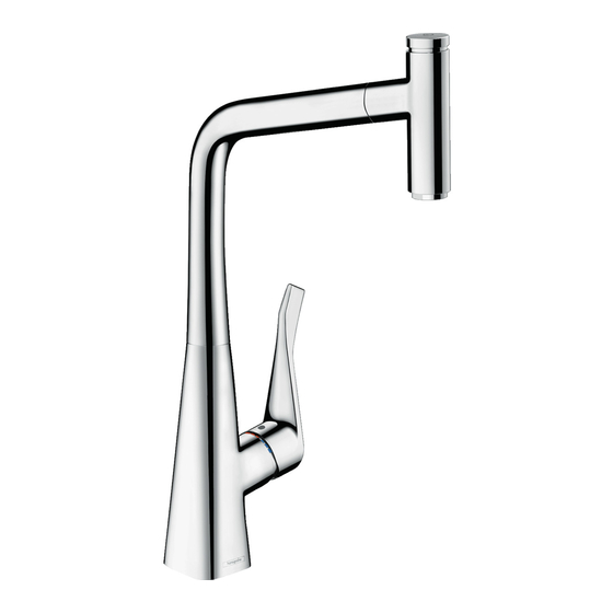 Hans Grohe Metris Select 320 1jet 14884 1 Series Installation/User Instructions/Warranty