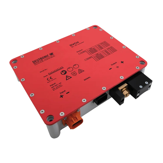 EDWANZ group DEUTRONIC DVC Series Installation And Safety Instructions