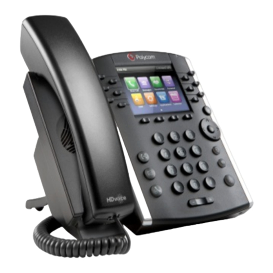 Polycom VVX 400 Quick User Manual