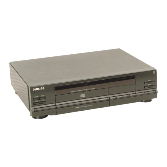 Philips CD 115 User Manual