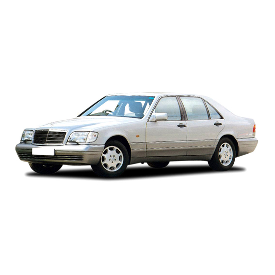 Mercedes-Benz S 320 1999 Owner's Manual