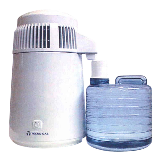 Tecno-gaz DISTILLER Instructions For Use Manual