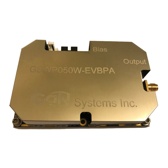 Gan Systems GSWP050W-EVBPA User Manual