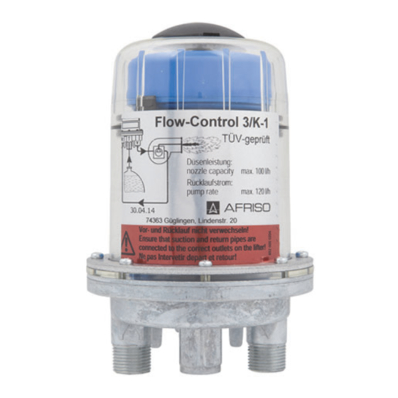 AFRISO Flow-Control Operating Instructions Manual