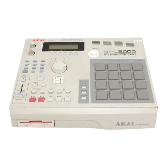 Akai MPC2000 Service Manual