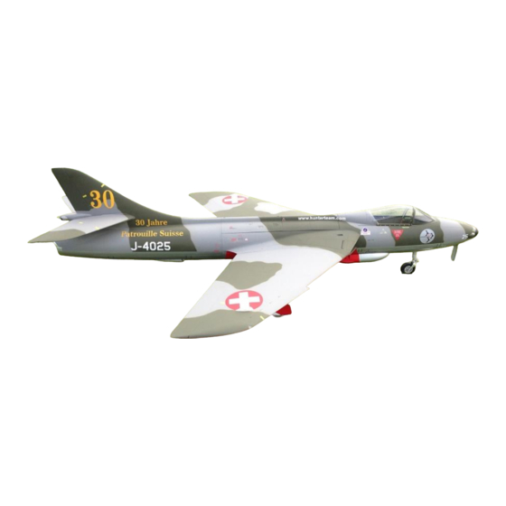 DerJet Hawker Hunter MK 58 Building Instruction Manual