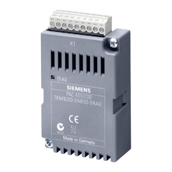 Siemens SENTRON 7KM PAC 4DI/2DO Product Manual