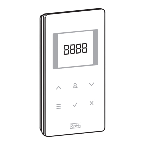 Roth Energylogic Touchline Series Brief Operating Instructions