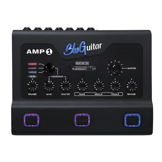 BluGuitar AMP1 MERCURY EDITION User Manual