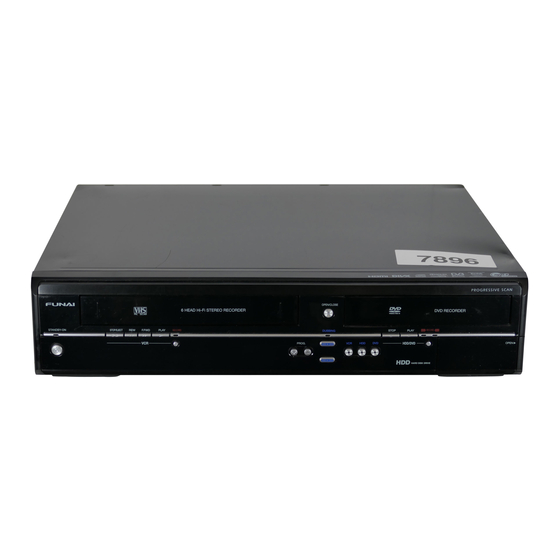 FUNAI TD6D-D500GB VHS DVD Recorder Manuals
