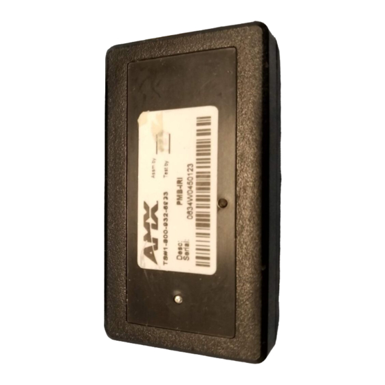 AMX PMB-IRI Reference Manual