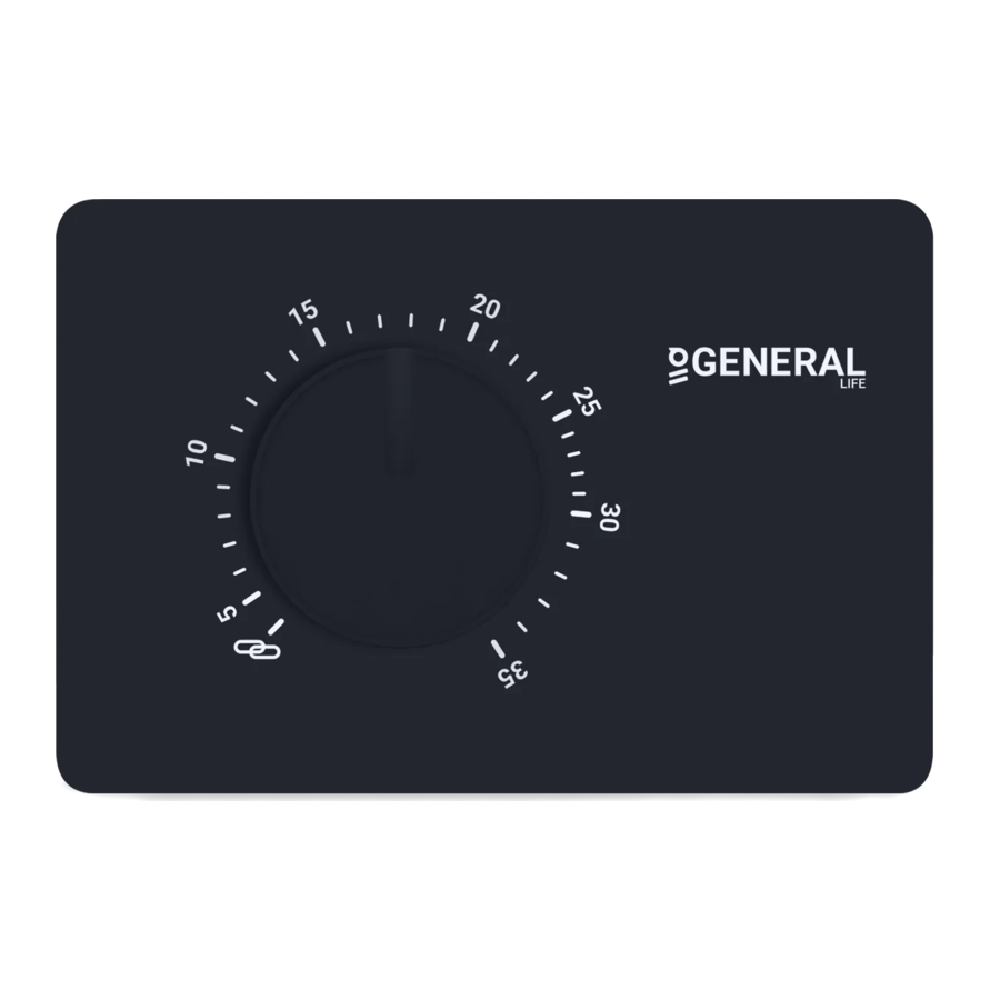 GENERAL LIFE MITRA 110S - Digital Room Thermostat Manual