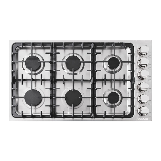 Cosmo DIC DROP-IN COOKTOP Series Installation & User Manual