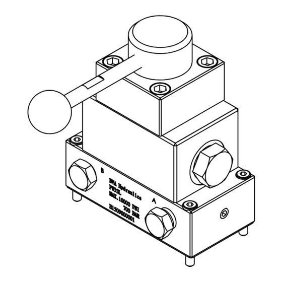 BVA Hydraulics PUW2 Instruction Manual