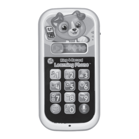 LeapFrog Scout's Ring & Record Learning Phone Instruction Manual