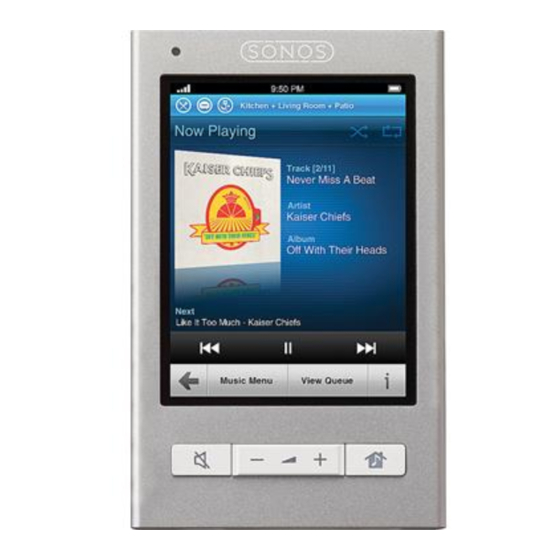 Sonos Control Product Manual