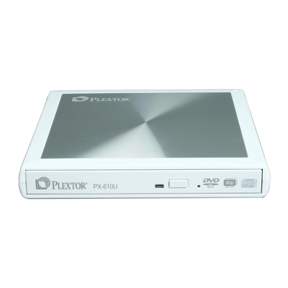 Plextor PX-610U Manuals