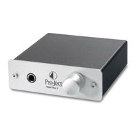 Pro-Ject Audio Systems Head Box II Instructions For Use