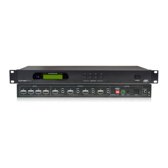 KanexPro HDMX44-4K Manuals