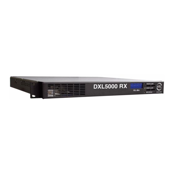 MRC DXL5000 RX Digital Microwave System Manuals
