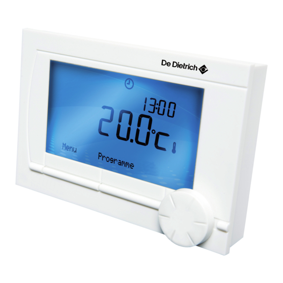 DeDietrich OpenTherm Service Manual