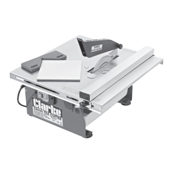 Clarke ETC180 Assembly & Operating Instructions