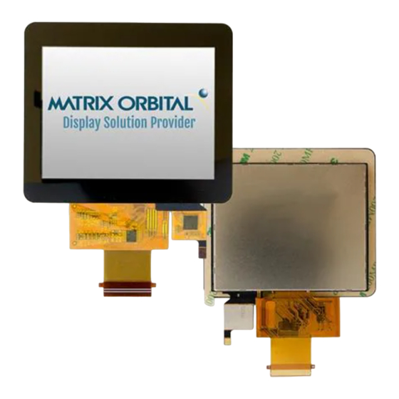 Matrix Orbital MOP-TFT320240-35G-BLM-TPC Hardware Manual